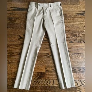 Boys Size 10 Regular Khaki Colored Wool Blend Dress Pants from Nordstrom
